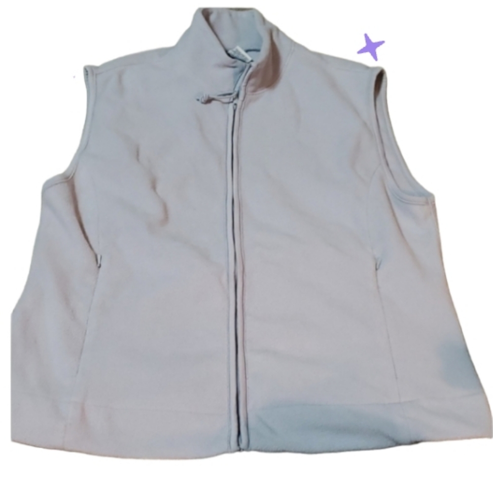 Old navy xl light blue fleece vest